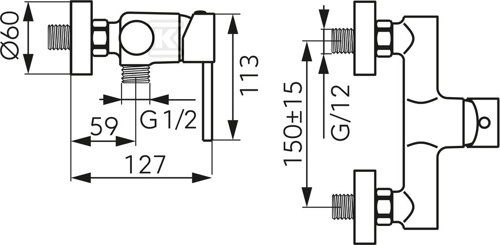 Bateria natryskowa FIESTA bez zestawu - BFI7G